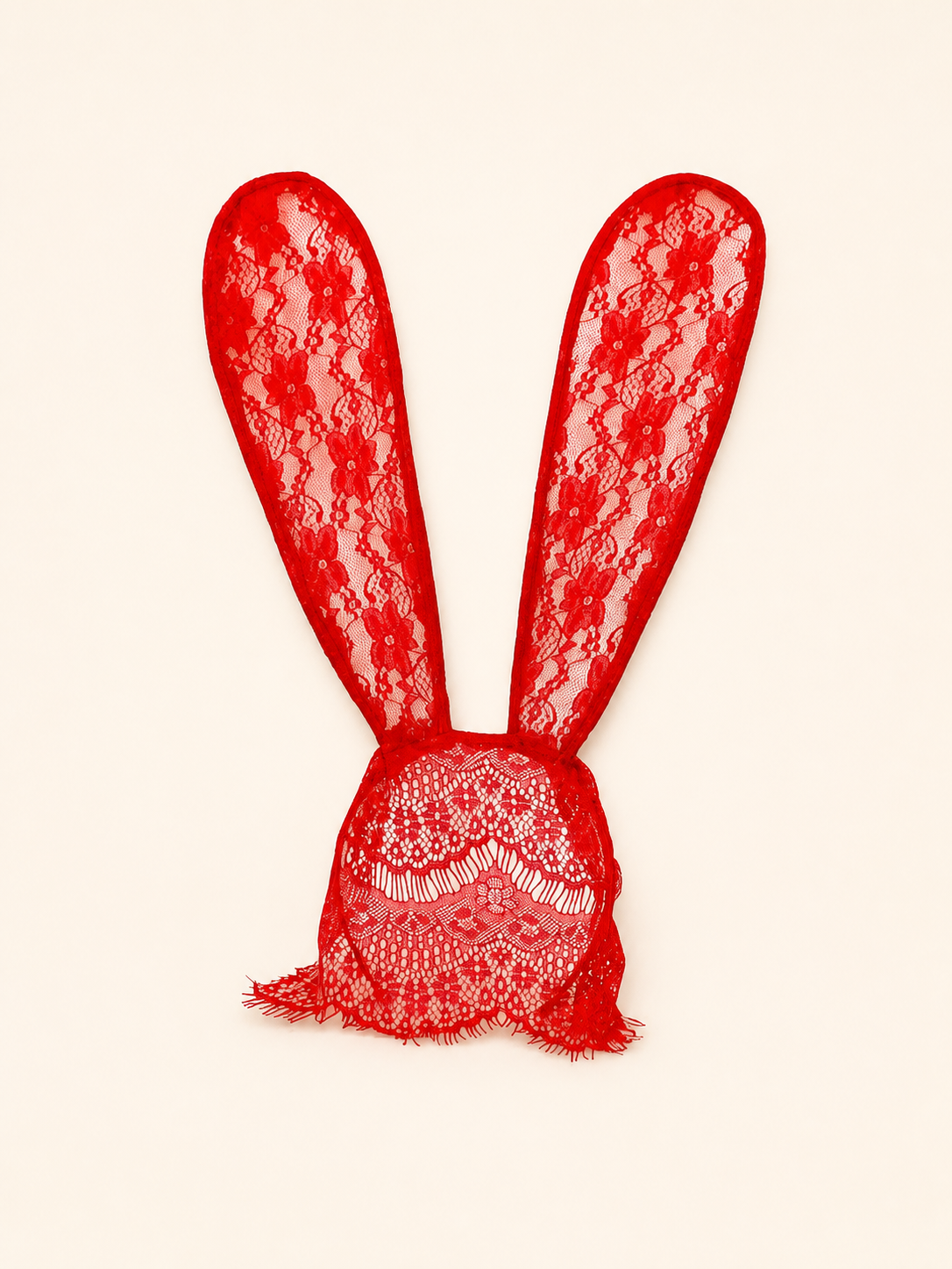 Accessory style Red Bunny Face Mask — regenerated product-only image