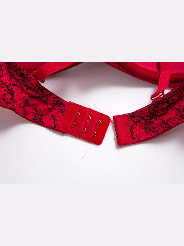 Paisley Noir matching thong — back view