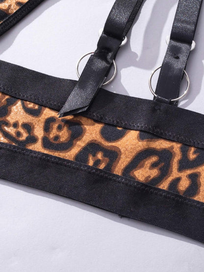 Leopard After Dark lingerie set — detail view 8