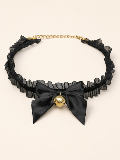 Accessory style Black Gold Bell Collar — regenerated product-only image