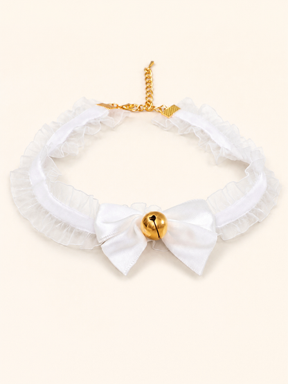 Accessory style White Gold Bell Collar — regenerated product-only image