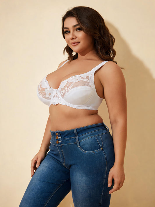 Swan Low-Back Lace Bra