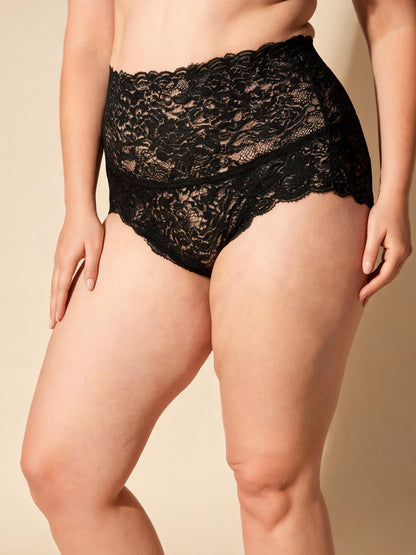Tummy Control & Butt Lifting High Waist Seamless Lace Briefs