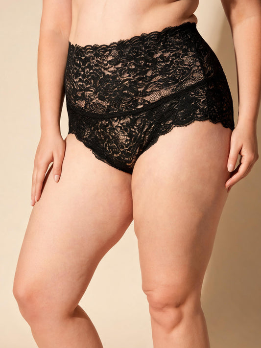 Tummy Control & Butt Lifting High Waist Seamless Lace Briefs