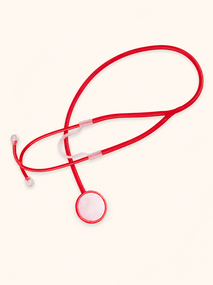 Accessory style Red Stethoscope Set — regenerated product-only image