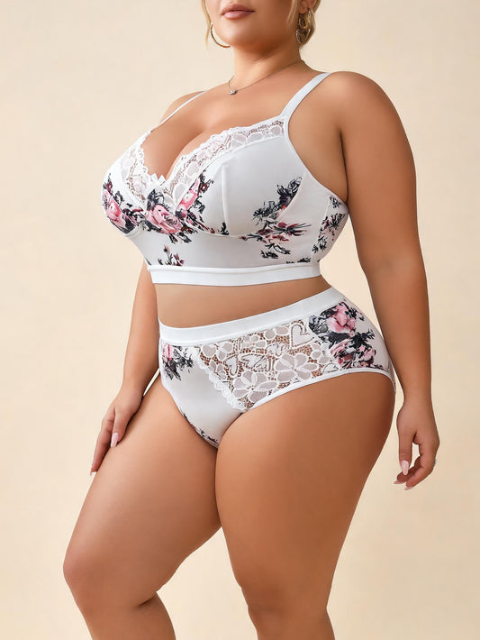 Rose Garden Bralette & Brief Set