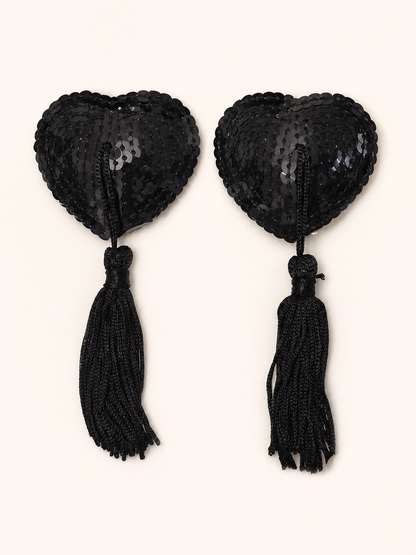 Accessory style Black Tassel Pasties — regenerated product-only image