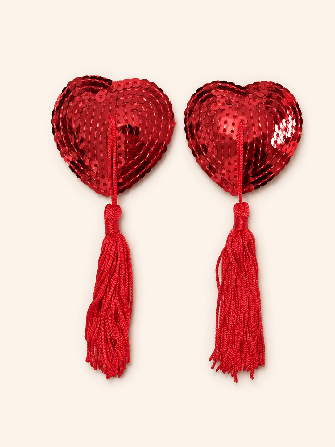 Accessory style Red Tassel Pasties — regenerated product-only image