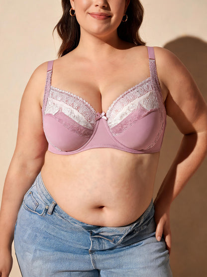Tummy Control & Anti-Underarm Fat Design Lace Side-Support Bra