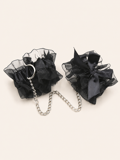 Accessory style Black Chain Wrist Cuffs — regenerated product-only image