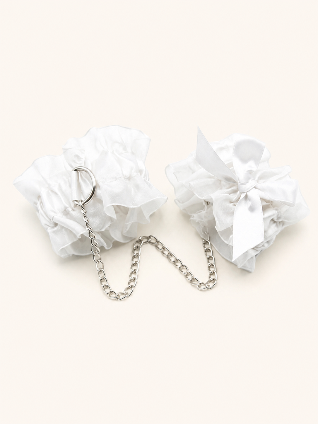 Accessory style White Chain Wrist Cuffs — regenerated product-only image