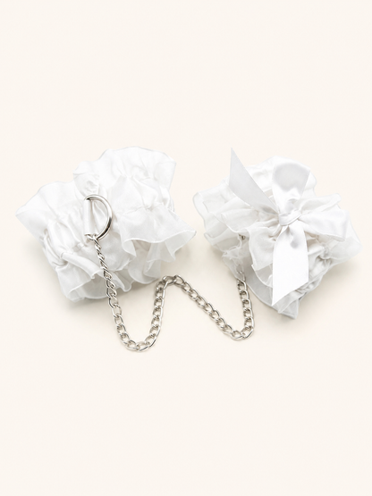 Accessory style White Chain Wrist Cuffs — regenerated product-only image