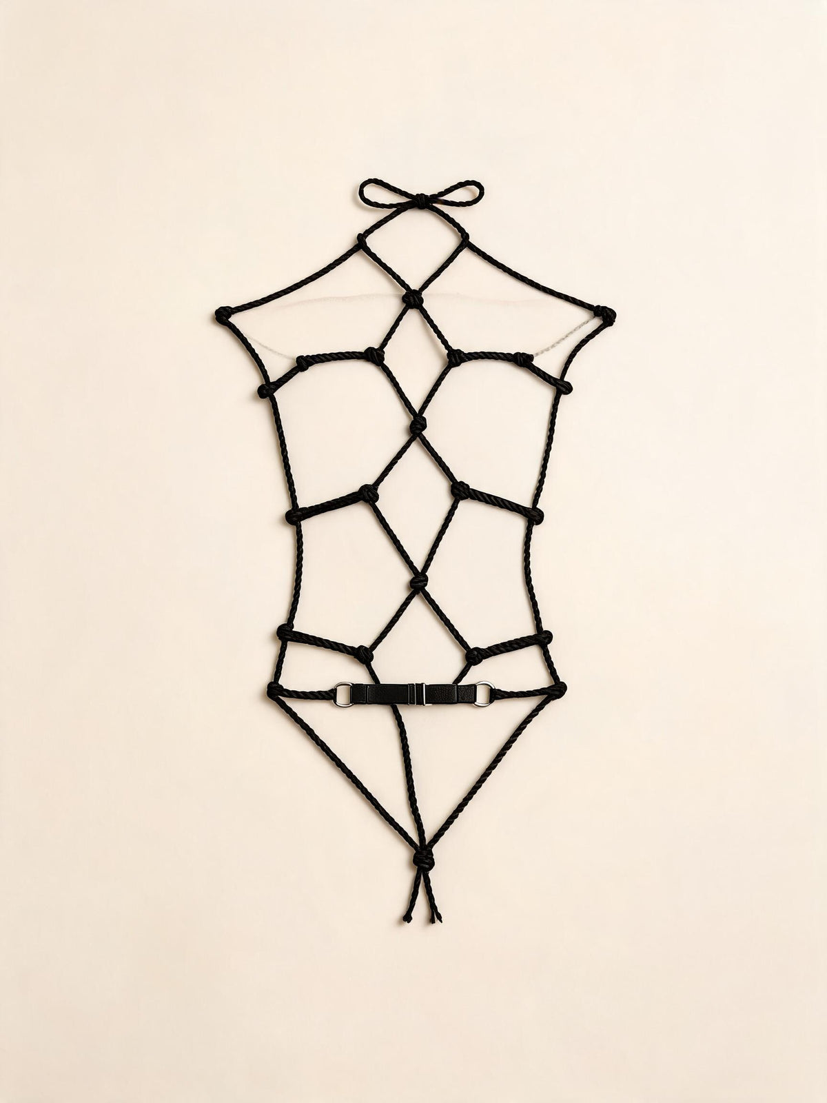 Accessory style Black Rope Bodysuit — AtlasCloud regenerated product-only image