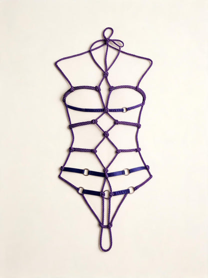 Accessory style Purple Rope Bodysuit — AtlasCloud regenerated product-only image