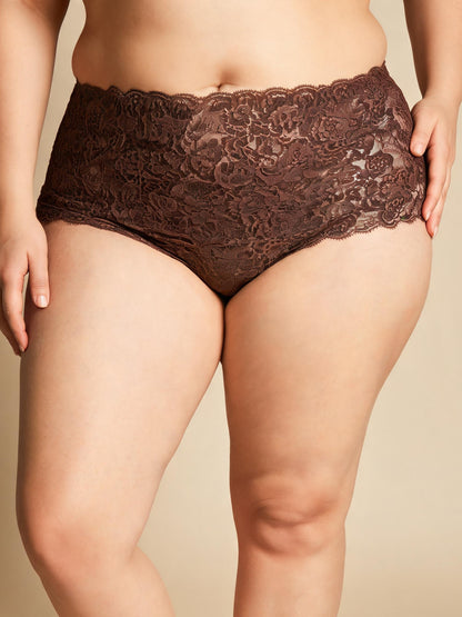 Tummy Control & Butt Lifting High Waist Seamless Lace Briefs