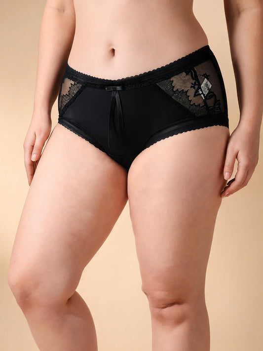 Eclipse Mesh High-Waist Brief