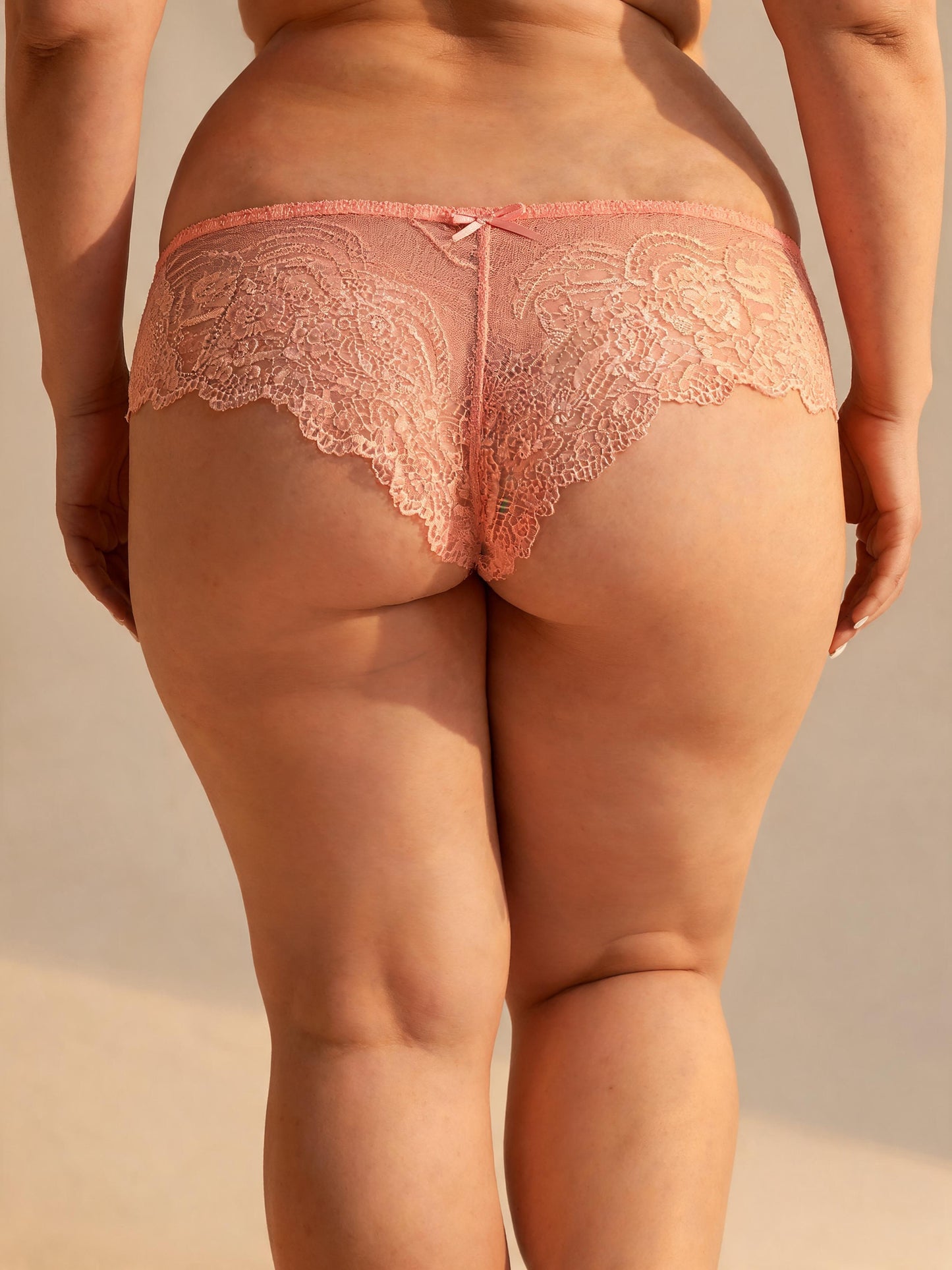 Hollow Out See Through Low Waist Sheer Lace Thong