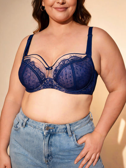 Underwire Support & Side Smoothing Lace Bra
