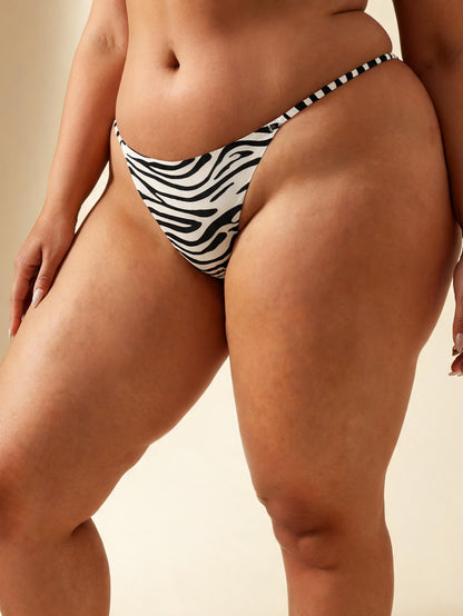 Sexy Low Waist T-Back Seamless & Thin Strap Leopard Print Thong