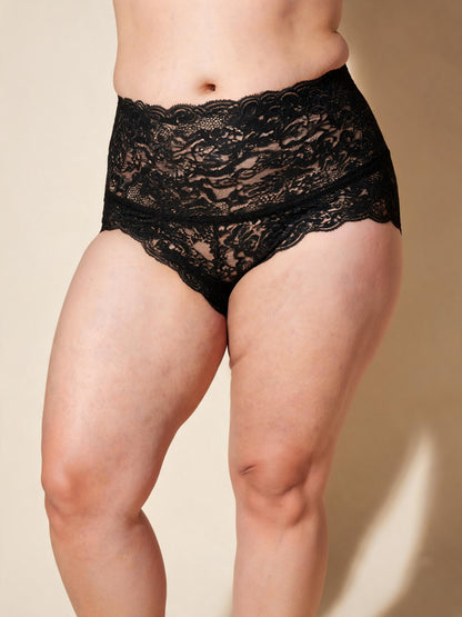 Tummy Control & Butt Lifting High Waist Seamless Lace Briefs