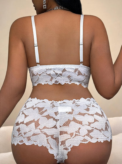Breathable & Perfect Fit Sexy Sheer Lace Nightgown Set
