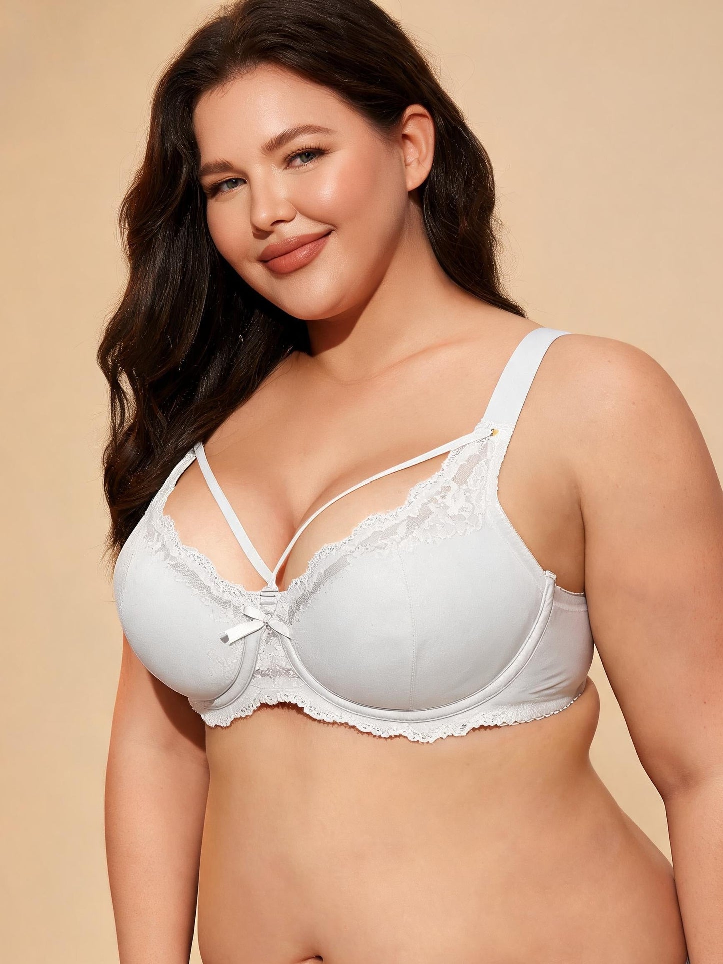 Minimizer & Uplift Design Adjustable Lace Underwire Bra