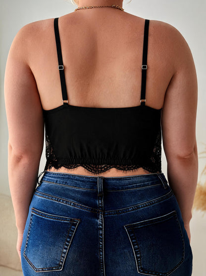 Black Lace Corset Bustier Top