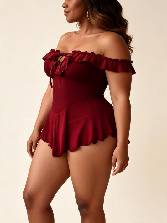 Coastal Ruffle One-Piece Swimsuit