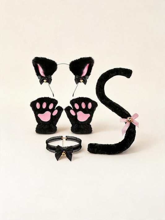 Kitty Cat Black 5-Piece Set — high-resolution product view