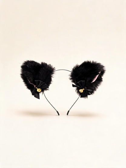Kitty Cat Black Headband — high-resolution product view