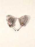 Kitty Cat Grey Headband — high-resolution product view