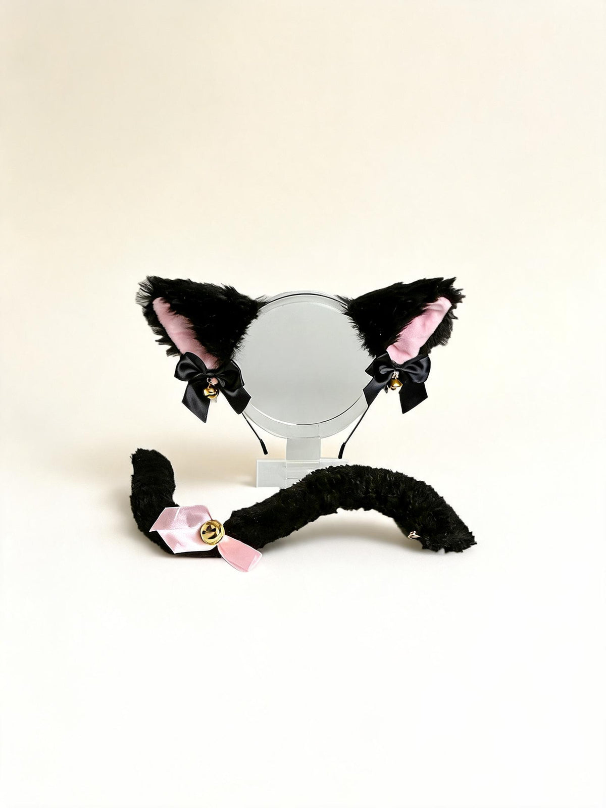 Kitty Cat Black Headband + Tail — high-resolution product view