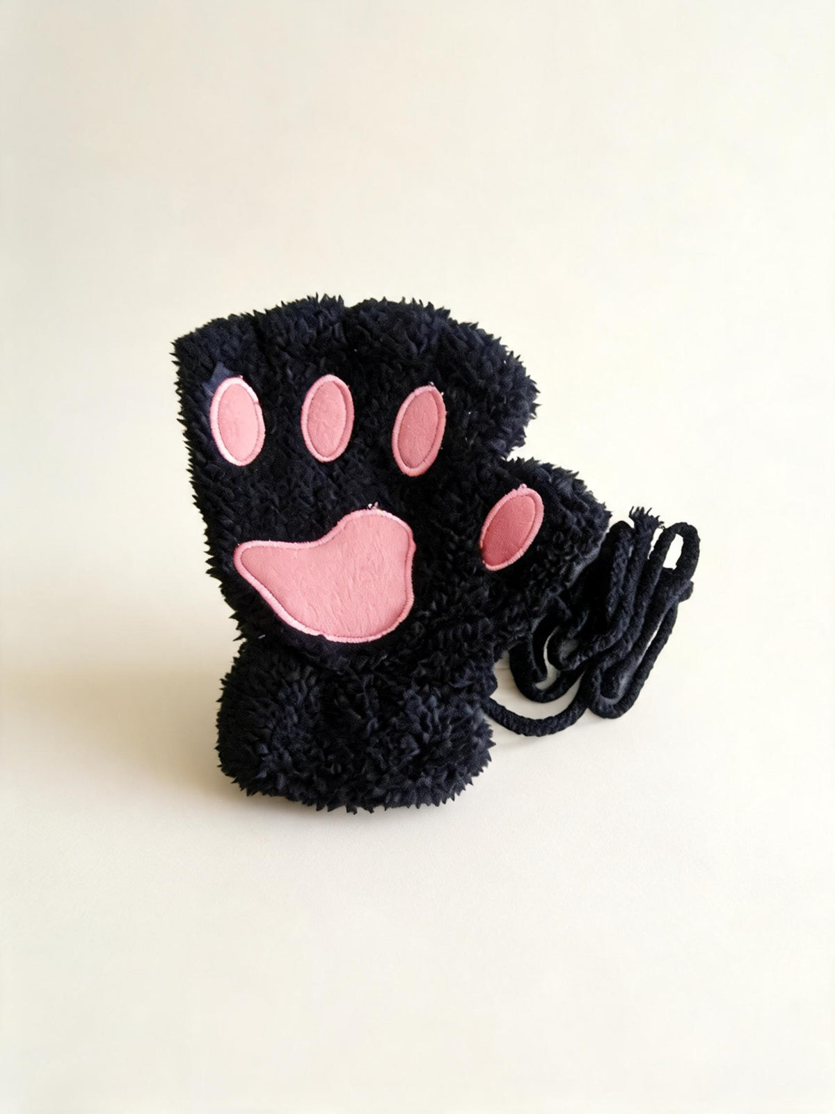 Kitty Cat Black Paw Gloves — high-resolution product view