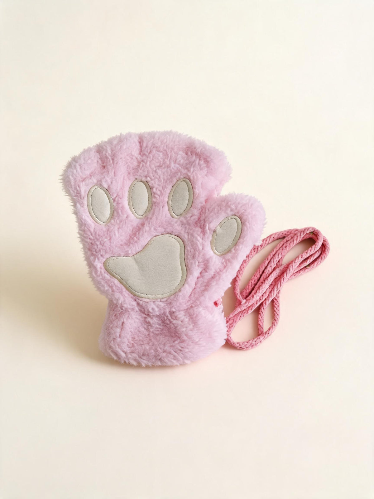 Kitty Cat Pink Paw Gloves — high-resolution product view