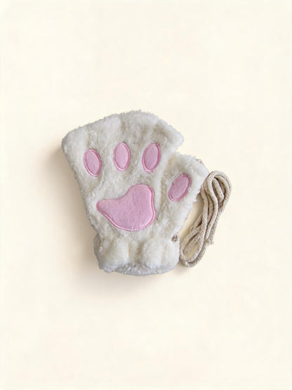 Kitty Cat White Paw Gloves — high-resolution product view