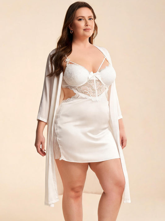 Satin Reverie Robe Set
