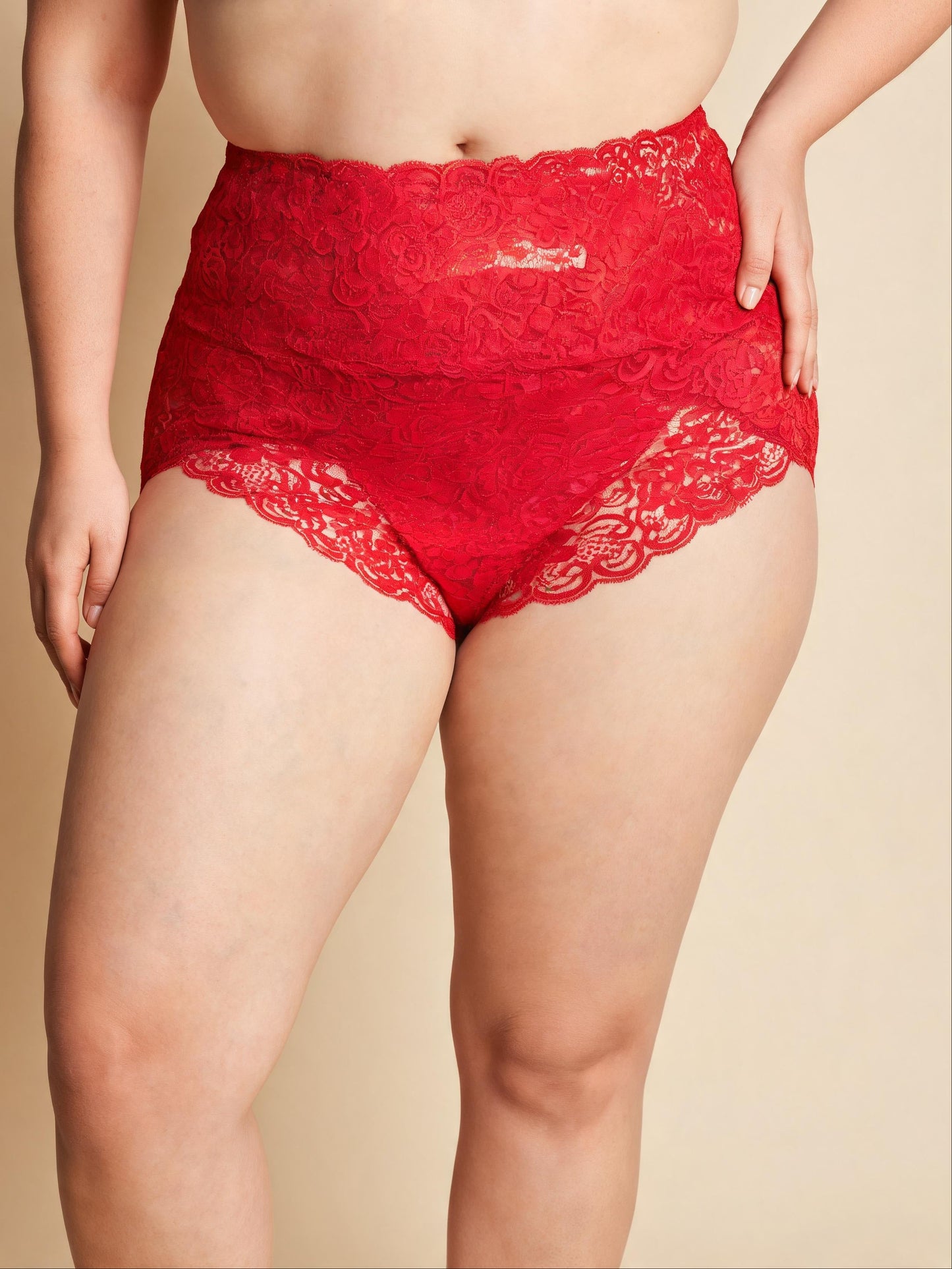 Tummy Control & Butt Lifting High Waist Seamless Lace Briefs
