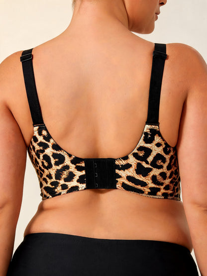 Leopard Muse wireless bra — side view