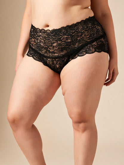 Tummy Control & Butt Lifting High Waist Seamless Lace Briefs