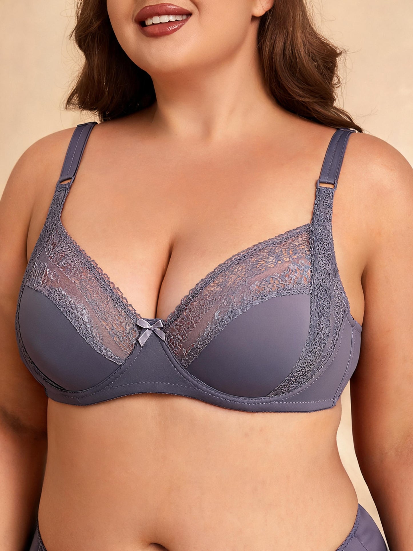 Tummy Control & Anti-Underarm Fat Design Lace Side-Support Bra
