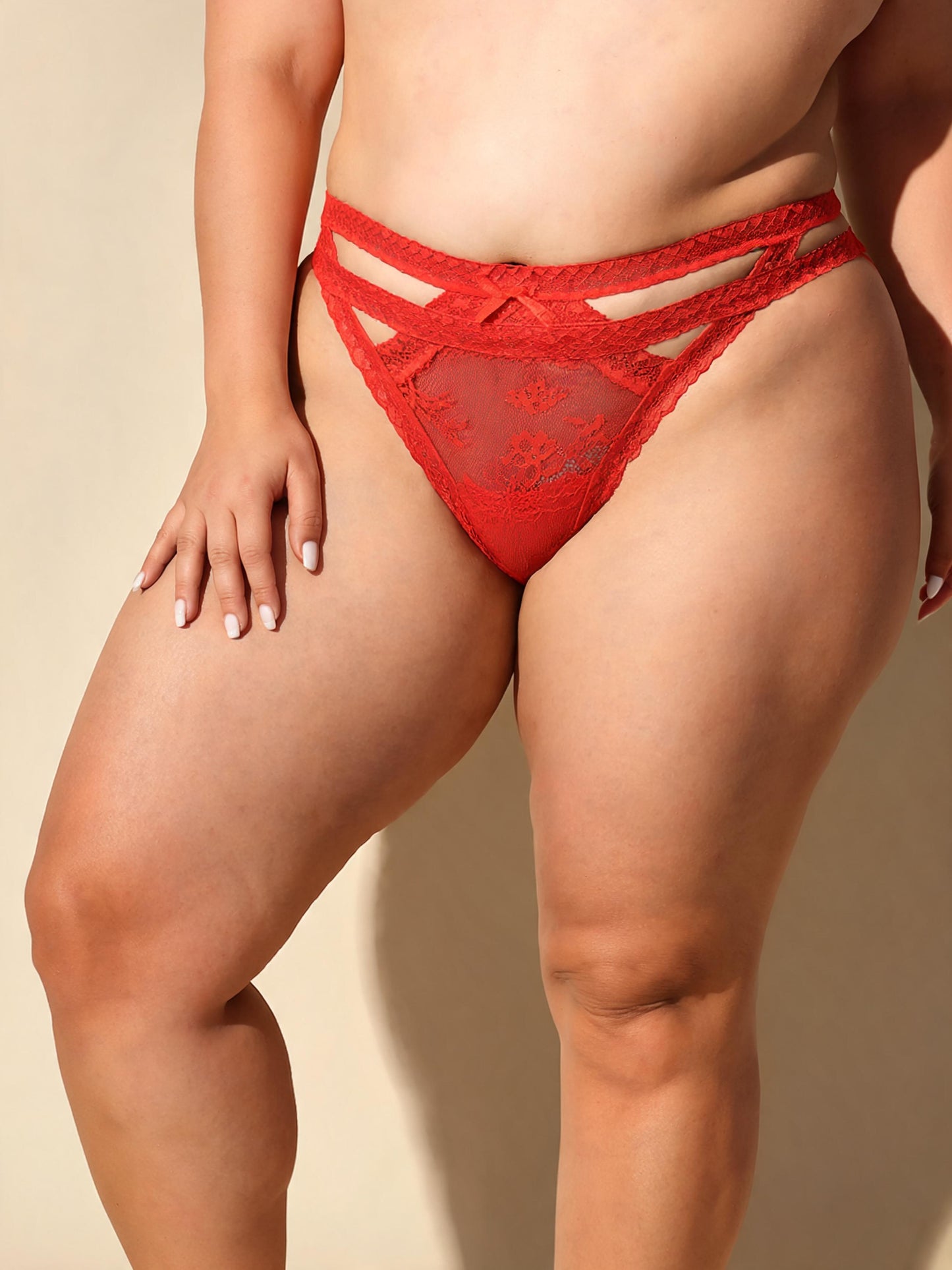 Pure Color Seamless & Breathable Hot Lace Panty