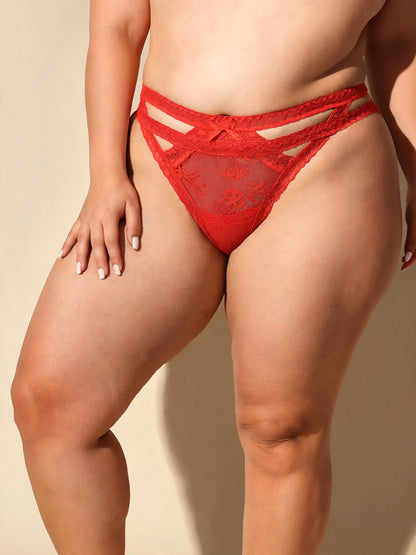 Pure Color Seamless & Breathable Hot Lace Panty