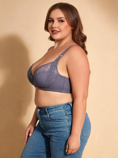 Tummy Control & Anti-Underarm Fat Design Lace Side-Support Bra