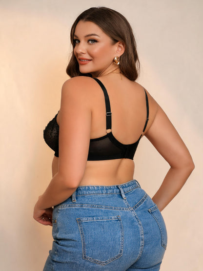 Underwire Support & Side Smoothing Lace Bra