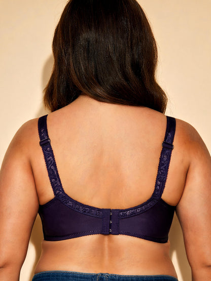 G Cup Thin Underwire Bra with 3-Hook Back Closure & Side Smoother Bra