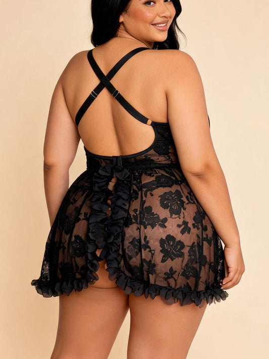 Secret Garden Garter Babydoll